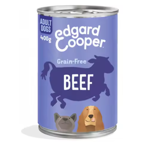 Edgard & Cooper Adult Grain Free Ternera Perro Latas 6 X 400 Gr - 1