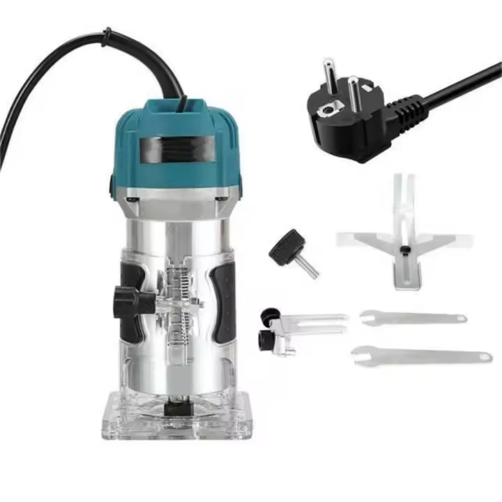 Máquina enrutadora de madera de 800W, recortadora eléctrica para carpintería, herramientas de corte de fresado de tallado de madera de 1/4 pulgadas, 30000RPM, herramientas eléctricas de carpintero - 1