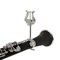 Soporte De Música Portátil Para Clarinete Trompeta Flauta Saxofón Y Otros Instrumentos De Viento Accesorio Para Principiantes Color Plata Material Metálico - details 1