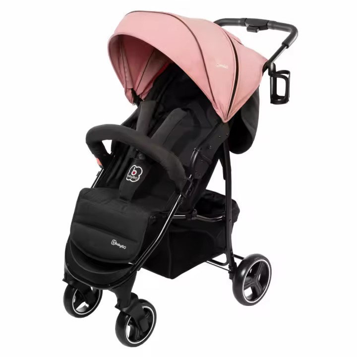 Carrinho De Passeio babyGO Basket Pink Melange - 1