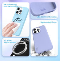 VOKAMO Funda de Silicona Líquida Anillo Magnético Compatible con MagSafe para iPhone 15, iPhone 15 Plus, iPhone 15 Pro, iPhone 15 Pro Max de Alta Calidad y Tacto Suave - Varios Colores - details 1
