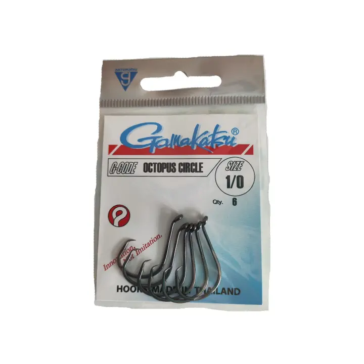 Anzuelos Octopus Circle Qty. 8 Accesorios Pesca Anzuelos y Triples Gamakatsu - 1