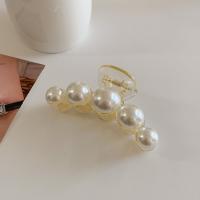 Creaclavija De Perla Imitación Redonda Para Mujer Clips De Pelo Grande Estilo Francés Lujo Geométrico Elegante Para Peinado - details 2