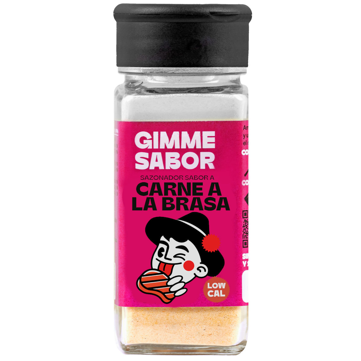 GIMME SABOR Sazonador vegetal sabor CARNE A LA BRASA, Sin glutamato ni alérgenos
