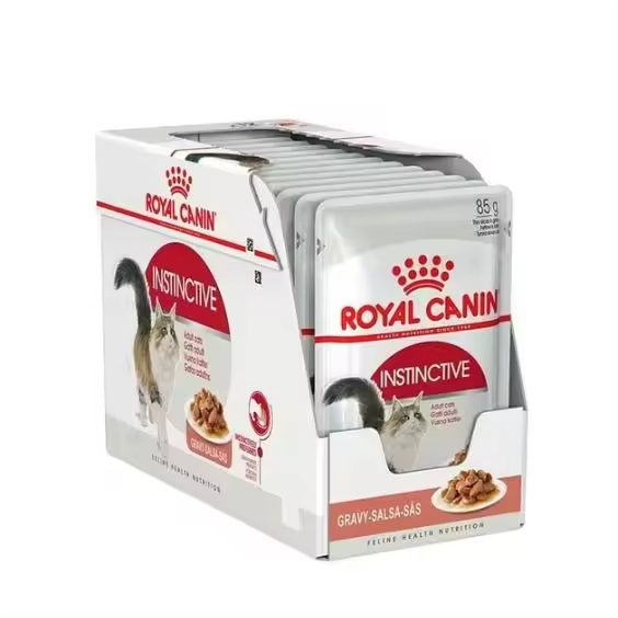12 x 85 g | Royal Canin Instinctive Gravy | Comida húmeda para gatos adultos | Trocitos en salsa | Para apoyar un estilo de vida saludable - 1