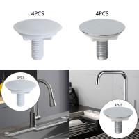 Cubierta De Agujero De Grifo De Cocina 4 Piezas Tapa De Bloqueo Para Fregadero De Baño Y Bañera Plástico ABS Para Cocina Hotel - details 2