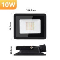 Floodlight LED Impermeable Para Exteriores Con Multiple Potencia 3CCT Luz De Jardín Familiar Piscina Garage Puerta Cabeza De Faro Moderno - details 5