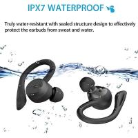 20 horas de reproducción de natacion impermeable Bluetooth auriculares doble desgas inalámbrico auriculares Ts Ipx7 estéreo negro - details 1