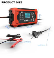 Cargador De Batería Para Coche 6A 12V Dispositivo De Recarga Inteligente Para Baterías De Plomo-Acido Con Pantalla LCD Para Coches Y Motocicletas - details 6