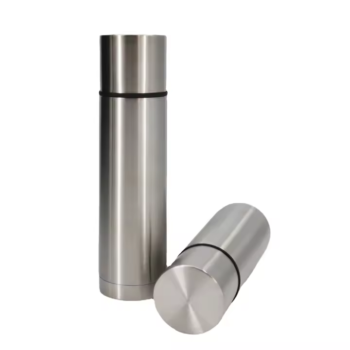 Termo de Acero Inoxidable 500ml, 1L. Botes Termica para Líquido, Cantimplora de Agua Caliente. Recipiente Grande para Mantener Agua Caliente, Café, Te. Termo Thermosport, Acero Inoxidable, Medida Diámetro 8.3 X 32.5 Cm, 1000 ML - 1