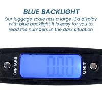 Báscula De Equipaje Digital Portátil 50kg/110lb Con Luz Trasera Función Tare 4 Unidades (g/kg/oz/lb) Perfecta Para Viajes - details 3