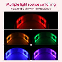 Masajeador Facial EMS Levantador De Pecho Doble V Con Luz Roja Y Azul LED Dispositivo De Cuidado De La Piel Para Adelgazamiento Y Tonificación Facial - details 4