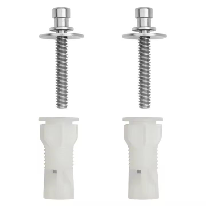 Roca - Conjunto de tacos y tornillos originales para la fijación de las bisagras a la taza del wc. Ref. AI0002500R. SOLO COMPATIBLES CON LAS BISAGRAS ORIGINALES DE ROCA AI0002100R - 1
