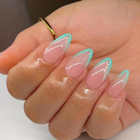 24PCS Uñas Postizas RTAUG Estilo Stiletto Con Largos Bowknot Negro Y Plateado Dissimétricas Cubiertas De Polvo Conjunto De Uñas Falsas Para Fiesta Y Verano - details 14