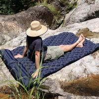 Colchón De Acampar Doble Inflable Con Almohada Y Tela Impermeable Para Senderismo Plegable Matrícula De Viaje Ligera - details 0