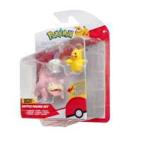 Pack de tres Figuras Pokémon Pikachu (Female), Litwick, Slowpoke 5cm Raíz MERCHAN-STORE Figuras Pokémon Pokemon - details 1