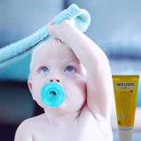 Crema facial bebé caléndula de Weleda, cuida, protege e hidrata la piel del bebé, piel sensible, ingredientes naturales, piel seca. - details 1