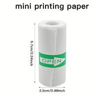 Papel Térmico Blanco Para Impresora Mini 20 Rollos Autoadhesivo Para Fotos/Checklist/Notas Impresión De Texto Negro 57x25mm - details 4