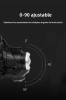 Linterna Frontal LED Potente XHP199 Para Pesca Y Camping Recargable USB 18650 Lámpara Frontal Con Ángulo De Haz De 180° Fuente De Luz LED Batería De Litio Metálico Impermeable - details 22