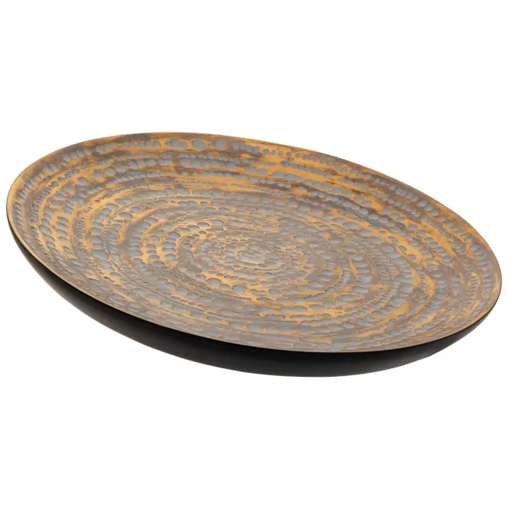 WANDERLUST DECO Centro de mesa de poliresina marrón 40x5x40h cm - 1