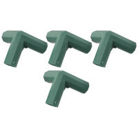 Conectores De Marco De Invernadero Plástico Verde 4Pcs 16mm Para Juntas De Paredes De Jardín Exterior Arco Iris DIY 3 Vías Adaptador De Estructura De Jardín - details 11