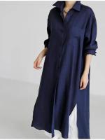 Camisa De Punto De Algodón Y Lino Para Mujer Moda Verano Elegante Cardigan Irregular Suéter De Manga Larga Cierre Único - details 16