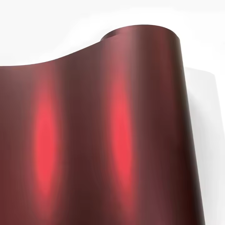 Pegatina De Coche Vinilo Mate Rojo Para Automóviles Y Motocicletas Película De Adhesivo Para Cubrir El Cuerpo Del Vehículo Accesorios Para Coches - 1