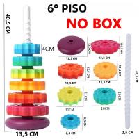 Torre De Colores Rainbow Rotada Con Música Juego De Pila De Anillos Montessori Para Educar a Niños Mayores De 3 Años - details 13