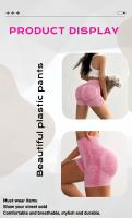 Shorts De Fitness Sand Washed Sin Costuras Para Mujer Cintura Alta Levantamiento De Caderas Deporte Y Salud Verano Exterior - details 2