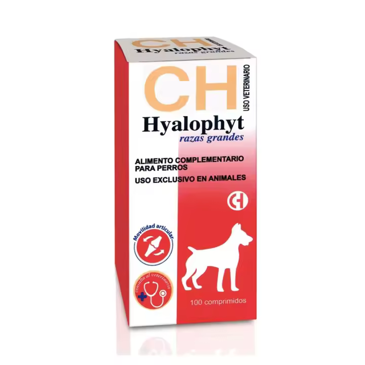 Hyalophyt MSM razas grandes 100 comprimidos suplemento condroprotector para perros Chemical Iberica - 1