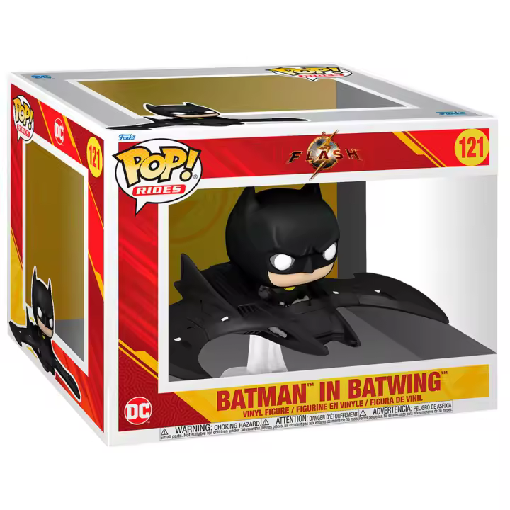 Figura Pop Ride Deluxe Dc Comics The Flash Batman In Batwing-Figura de Vinilo Coleccionable - Idea de Regalo- Mercancia Oficial - Juguetes para Niños y Adultos - Movies Fans - Muñeco para Coleccionistas y Exposición - 1