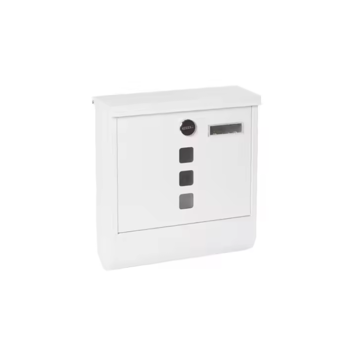ARREGUI Chance Buzón Exterior de Acero con Soporte para Periódicos Tamaño M (Correo DIN A4 y Revistas) | Buzón de Pared Mediano | con Cerradura Tapada y Portaperiódicos | Antilluvia - 1