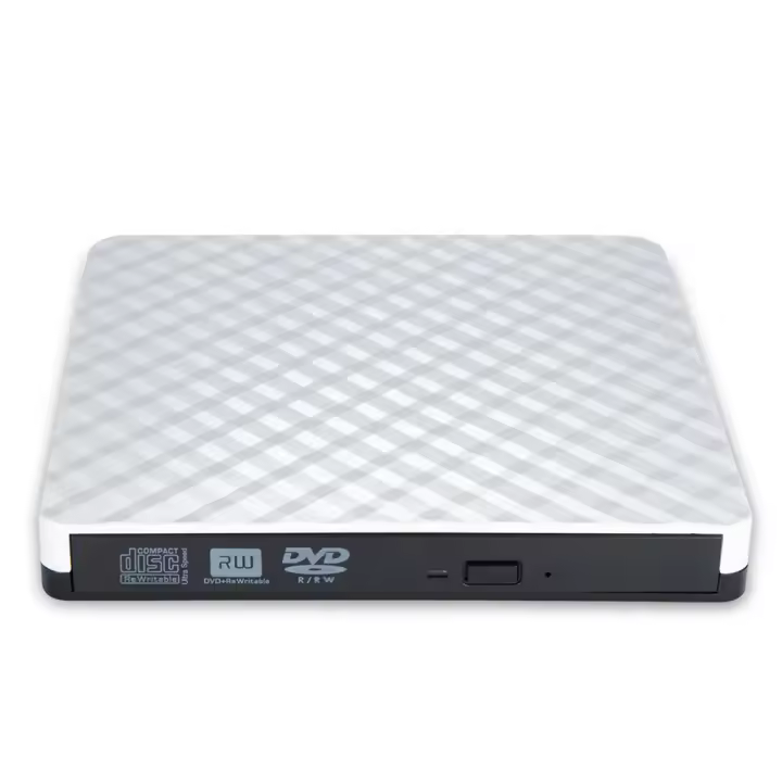 Unidad Óptica para ordenador portátil, memoria externa Delgado with USB 3,0 DVD, RW with quemador y Lector de CD, reproductor bandeja para PC - 1