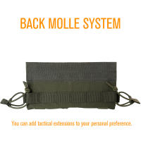 Bolsa De Revólver Táctica UNONTAC 500D Nylon Abdomen Doble Con Velcro Universal Para Chaleco Convenientemente Colocado Por Encima De Las Bolsas De Revólver - details 22