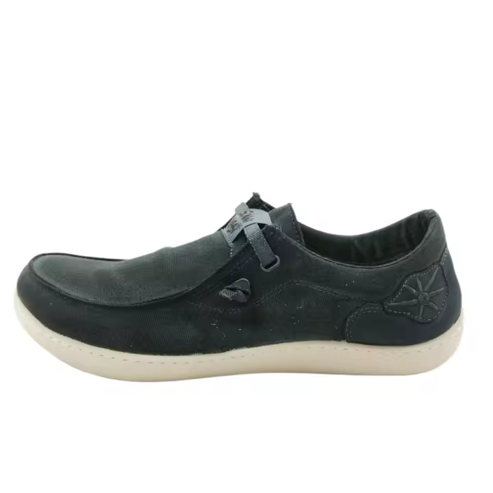 Sunni Sabbi mod. KUNASH zapato sport para hombre en tejano, cordón elástico - 1