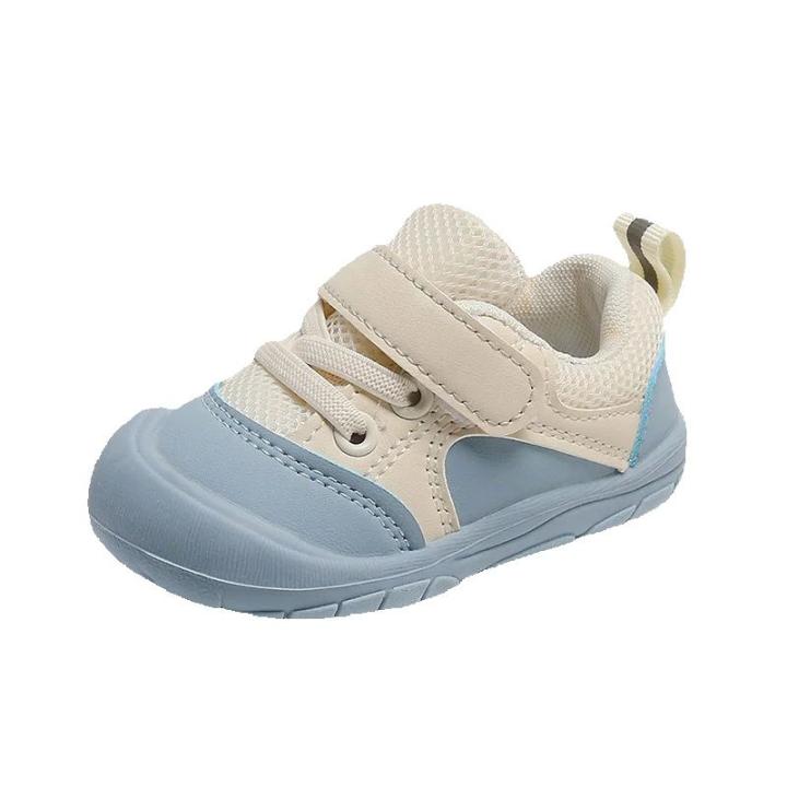 Omho baby boys and girls walking shoes soft non-slip casual breathable with tpu sole and cotton lining summer shoes for boys and girls