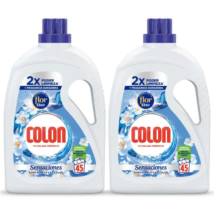 Colon Detergente para la Ropa Gel Sensaciones 90 lavados (2 x 45 lavados) - 1