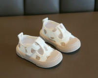 Zapatos Casuales Para Niños Y Niñas Con Bocón Cuadrado Dibujo Animado Suela Suave Primavera Zapato Pequeño De Niños TPR Suela Zapatillas De Lona - details 12