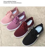 Zapatos De Mujer Estilo Coreano Casual Con Diseño De Pétalos Pequeños Zapatos Deportivos De Tela Antigua Pekín Para Caminar En Otoño - details 12