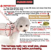 Arnés y Correa para Perros Pequeños Sin Neumáticos Ajustable Chihuahua Reflectante Pink L - details 2