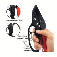 Tijeras De Podar Profesional Con Engranaje Segmentado Y Anillo Para Mano Ahorro De Fuerza Para Podar Ramales En Jardín Y Frutas - details 1