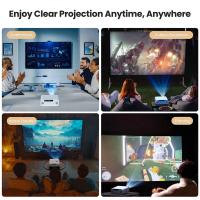 Proyector Android Hunkstar P3 1000 ANSI, 1080P nativo, decodificación 4K, HDR10, corrección trapezoidal automática y enfoque automático, Android 9.0, Bluetooth 5.0, WiFi 6, 2 altavoces de 5 W - details 12
