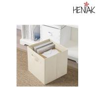 Caja de almacenamiento tela rigida plegable con asas solucion almacenaje salon dormitorio baño juguetes libros ropa color blanco negro rosa - details 7