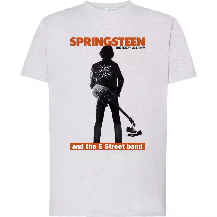 Camiseta Bruce Springsteen - | Algodón | Manga Corta y Manga Larga - Tejido tubular, sin costuras laterales. - Punto liso - 1