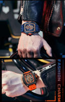 Reloj De Pulsera Deportivo Militar MINI FOCUS Para Hombre Con Cronógrafo Y Manos Luminosas Correa De Silicona Resistente Al Agua Color Azul Moda Casual - details 15