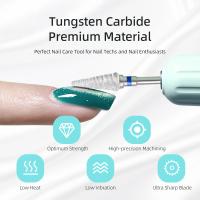 HYTOOS Bits De Taladro De Cono Para Uñas 15mm Taper Carburo Antipolvo Para Eliminación De Uñas Manicura Y Limpieza De Cutícula Gel Suave - details 0