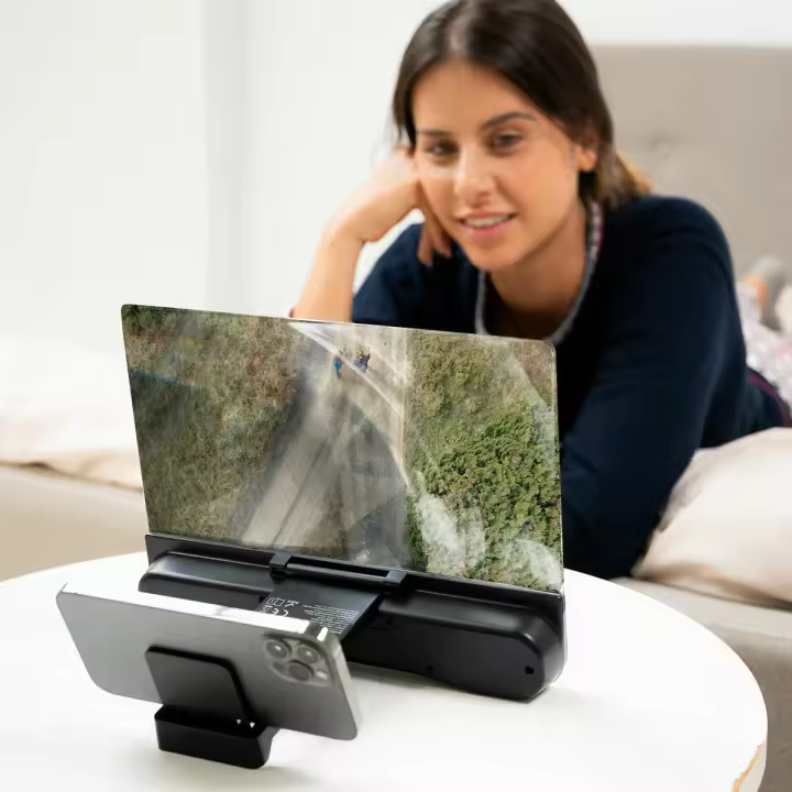 Amplificador de Pantalla Recargable con Altavoz Bluetooth para Móviles 12” - 1