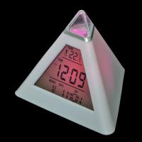 Reloj De Alarma Digital LED Con Termómetro Y Luz Nocturna Para Habitación De Niños Estudiante Despertador Con Forma De Triángulo Tamaño Compacto - details 10