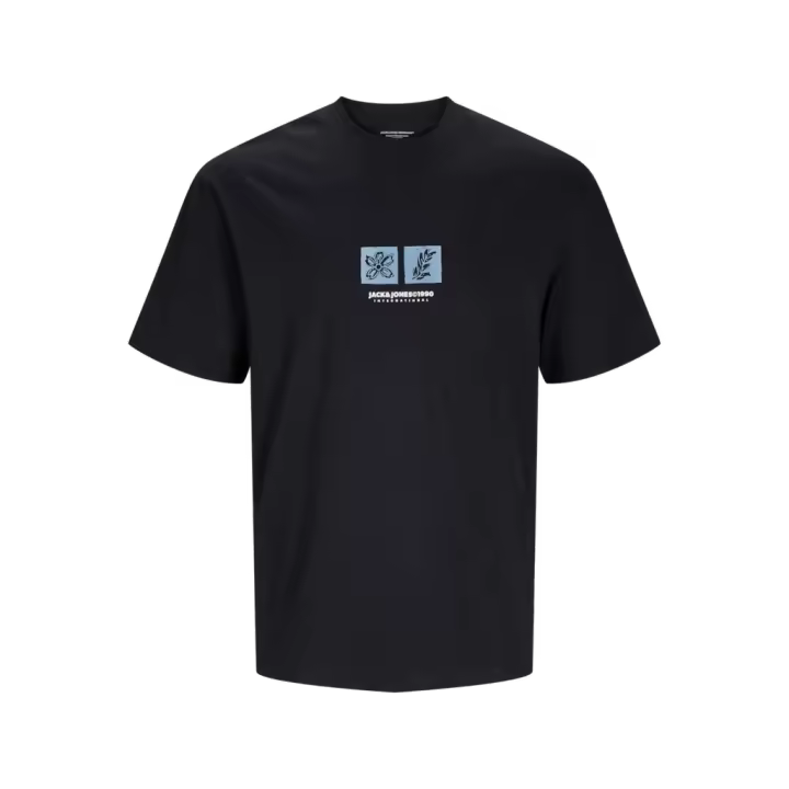 Jack & Jones Portland Box Tee Ss Camiseta Manga Corta Color Negro - Cómoda, Ligera Y Fresca - 1