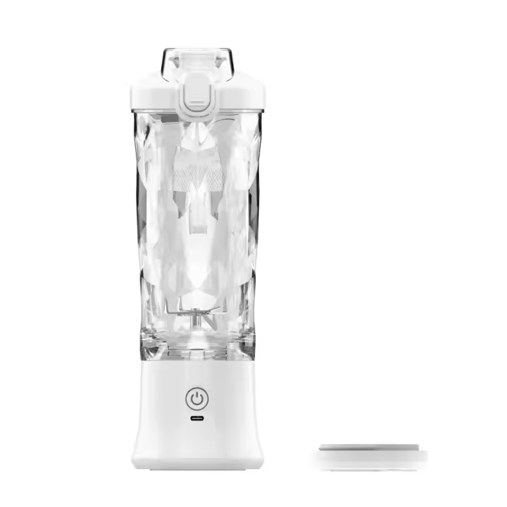 Exprimidor de cocina y oficina de 450 ml, licuadora para triturar hielo recargable por USB, licuadora de viaje inalámbrica - 1